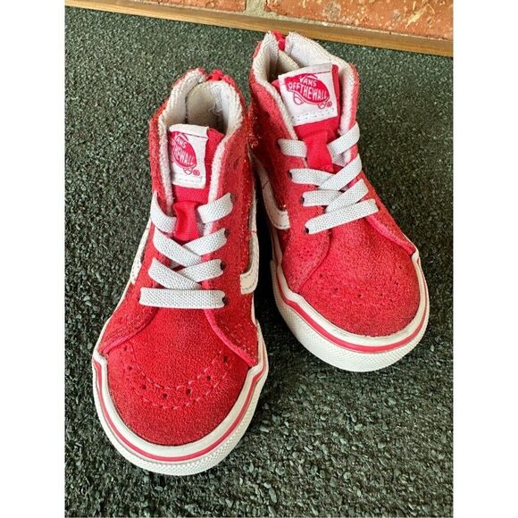 Vans Toddler Infant Baby  High Top SK8-Hi Micro Sequins Zip Shoes Size 4.5 - Picture 2 of 15